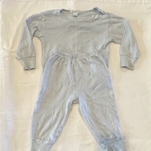 Kissy Kissy Light Blue Striped Footie Set